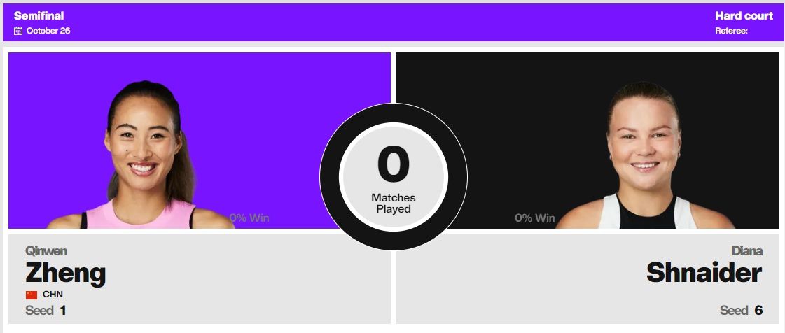 WTA500东京站半决赛正式打响 郑钦文首次对阵施耐